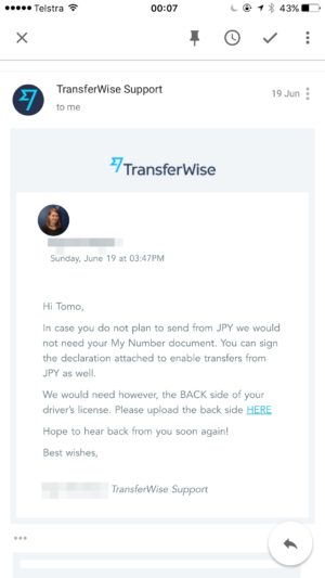 transferwise　海外送金